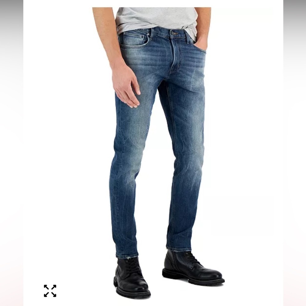 Michael Kors Classic Blue Denim Stretch Parker Slim Fit Jeans. Size-30X32